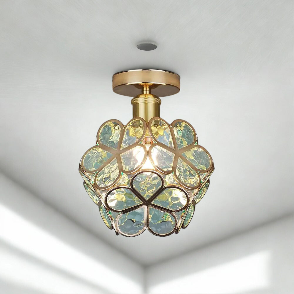 Nöfra | Artystyczna Szklana Lampa Sufitowa do Salonu i Sypialni