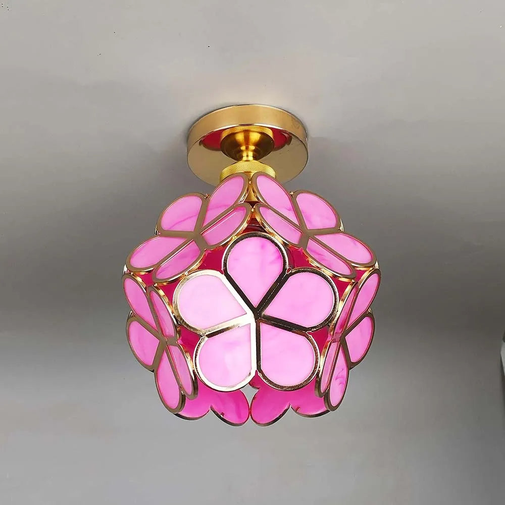 Nöfra | Artystyczna Szklana Lampa Sufitowa do Salonu i Sypialni