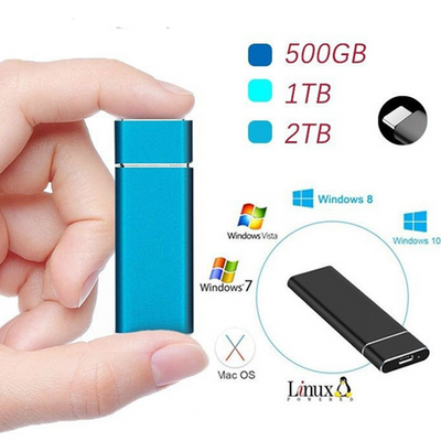 Zewnętrzny Dysk Twardy | Ultraszybka Pamięć Masowa Usb 3.2 Ssd