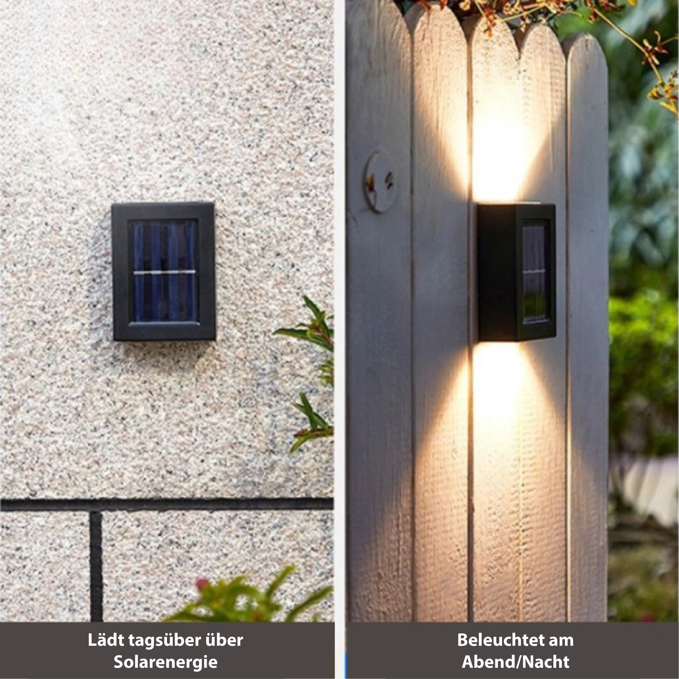 Yandir Luksusowe Bezprzewodowe Lampy Ścienne LED Solar | Elegancki Design