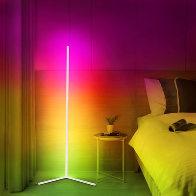 CornerGlow Lampa LED do Rogu | Minimalistyczna Lampa Podłogowa z Aluminium