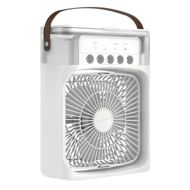 Klimatyzer PolarBreeze | Wentylator z Nawilżaczem USB i Światłem Led