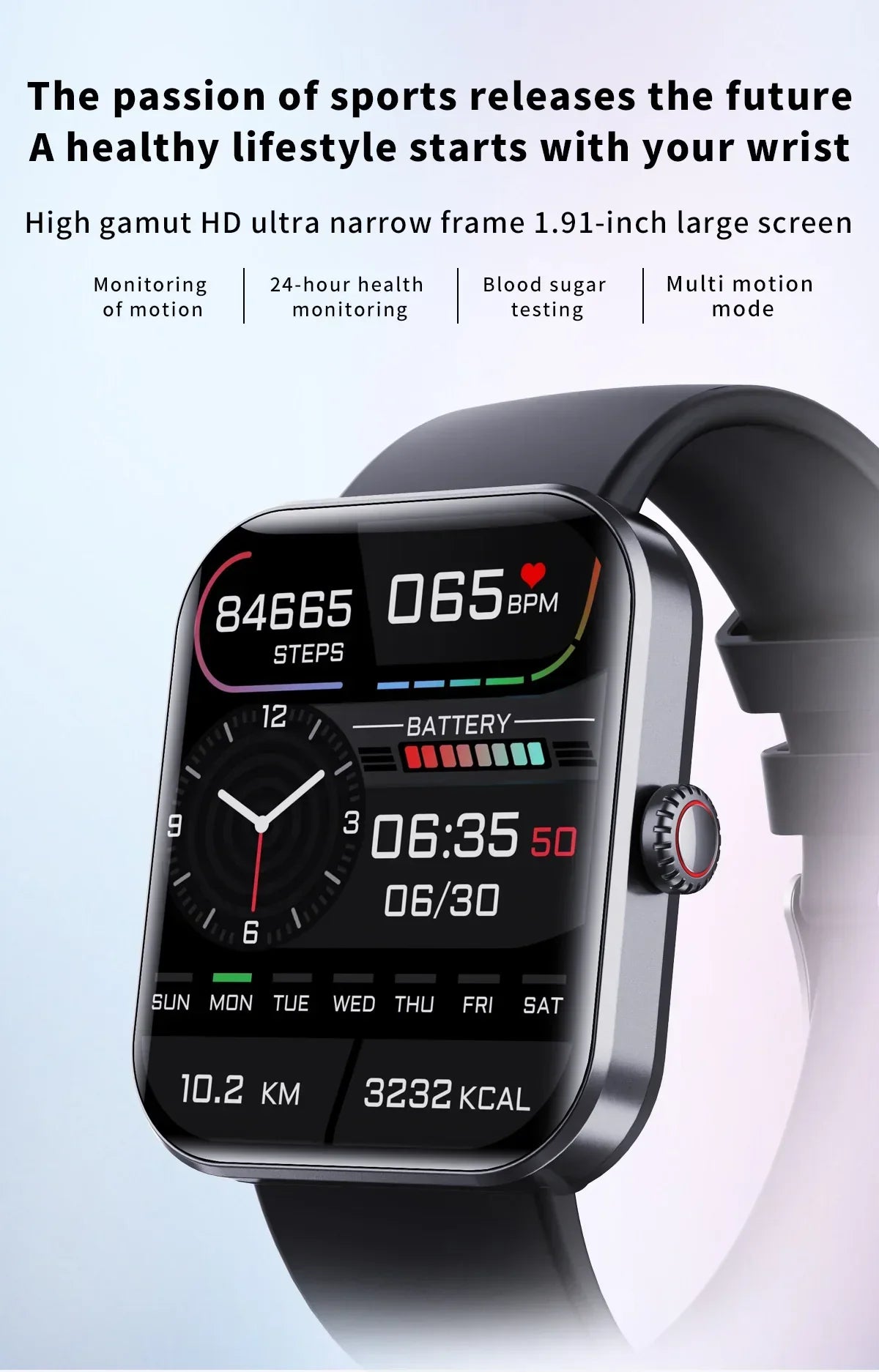 Cleo Smartwatch | Monitor Poziomu Glukozy I Stanu Zdrowia