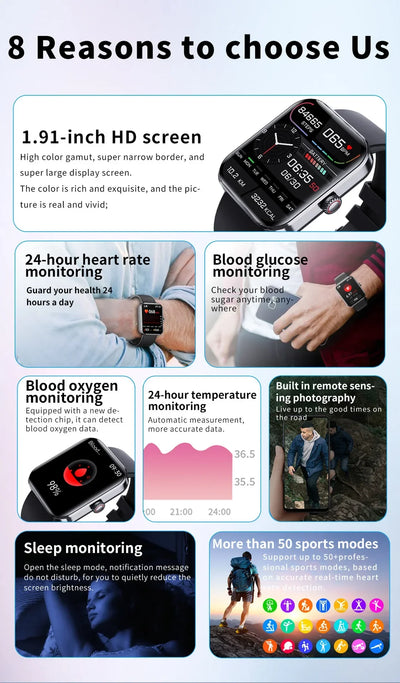 Cleo Smartwatch | Monitor Poziomu Glukozy I Stanu Zdrowia