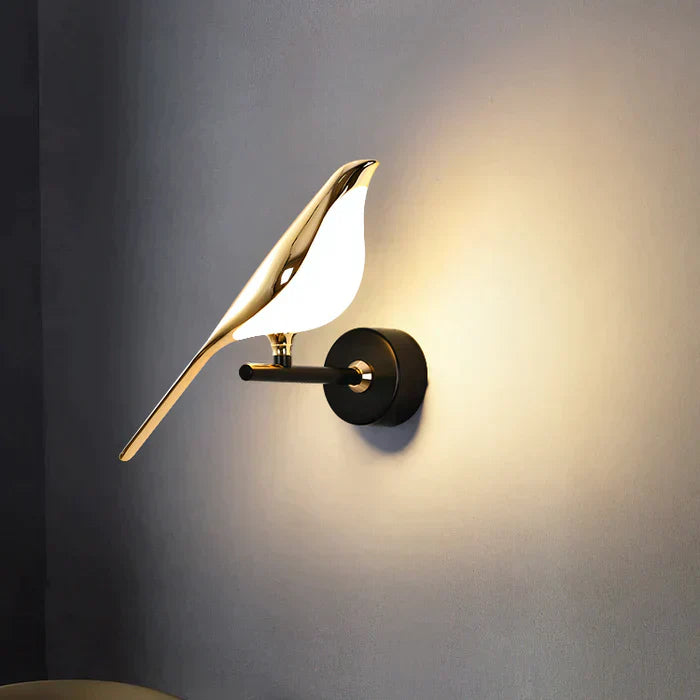 Bordik | Nowoczesna Lampa Ścienna Bird Do Salonu i Przedpokoju