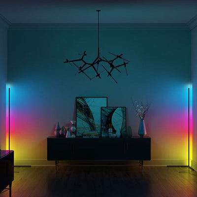 CornerGlow Lampa LED do Rogu | Minimalistyczna Lampa Podłogowa z Aluminium