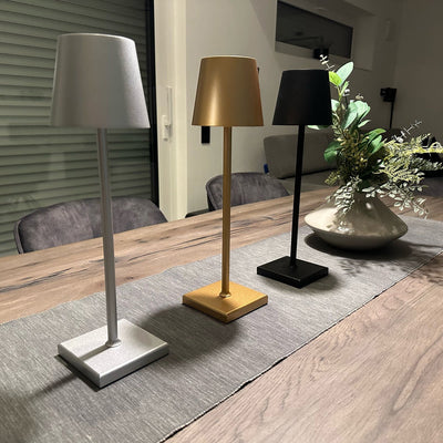 Bezprzewodowa Lampa Stołowa Led | Nowoczesne Oświetlenie Metalowe