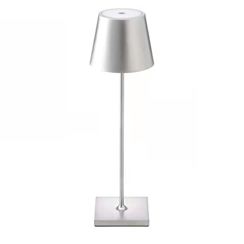 Bezprzewodowa Lampa Stołowa Led | Nowoczesne Oświetlenie Metalowe