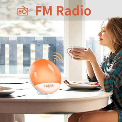 Piper Budzik Radiowy | Naturalny Ze Światłem Budzącym