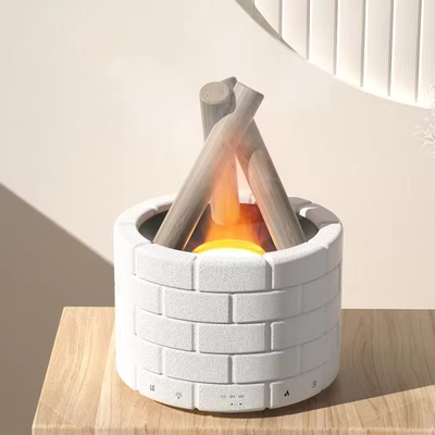 AirFlame Ultrasonic Nawilżacz Powietrza z Efektem Płomienia Kominkowego | Kompaktowy i Efektywny