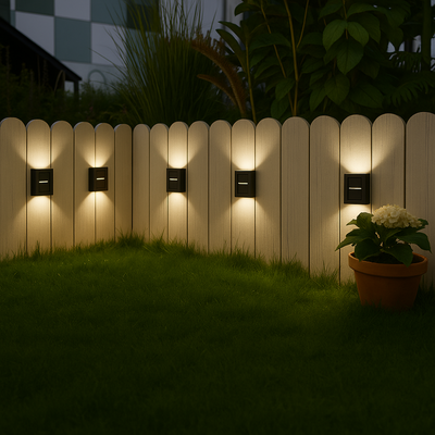 Yandir Luksusowe Bezprzewodowe Lampy Ścienne LED Solar | Elegancki Design