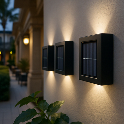 Yandir Luksusowe Bezprzewodowe Lampy Ścienne LED Solar | Elegancki Design