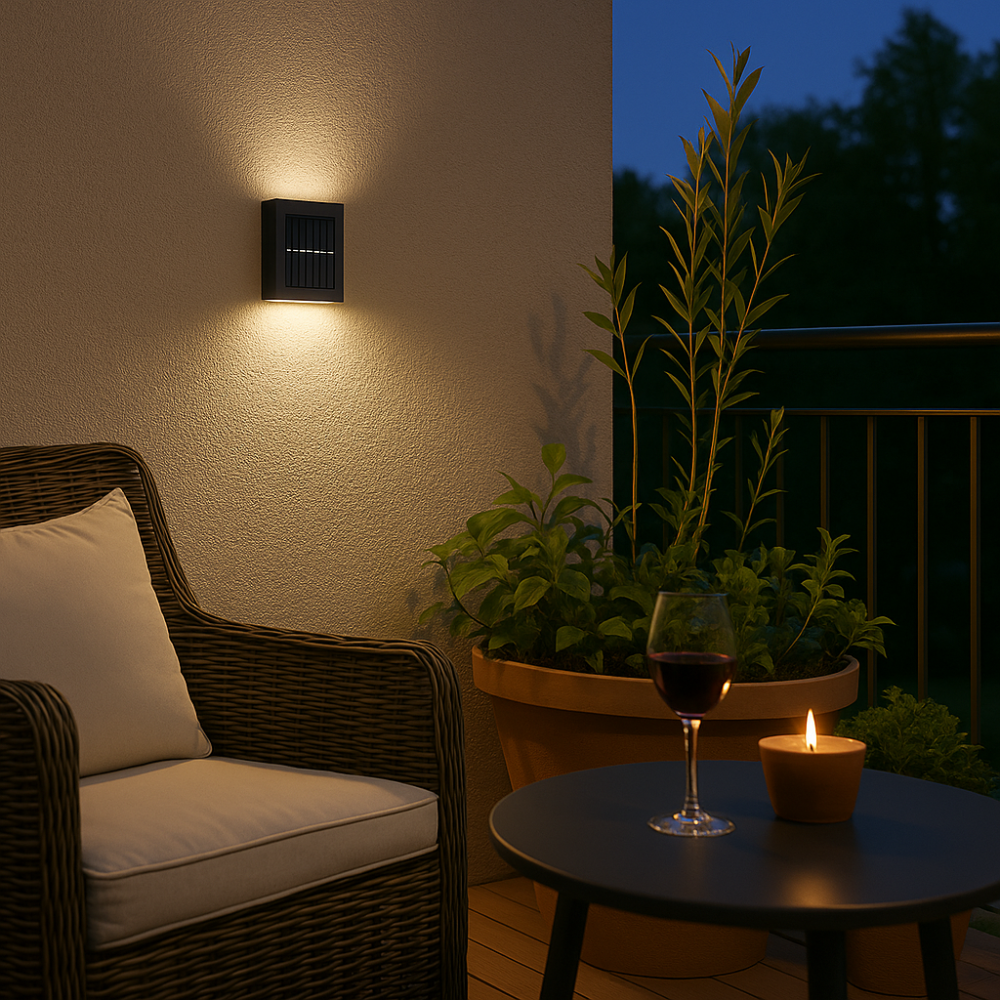 Yandir Luksusowe Bezprzewodowe Lampy Ścienne LED Solar | Elegancki Design