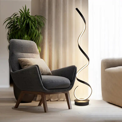 Lampa Podłogowa Sorelia | Nowoczesna Lampa Do Salonu Ściemnialne Led Z Pilotem