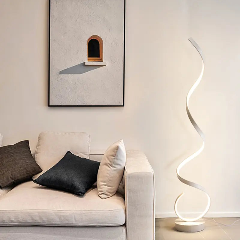 Lampa Podłogowa Sorelia | Nowoczesna Lampa Do Salonu Ściemnialne Led Z Pilotem