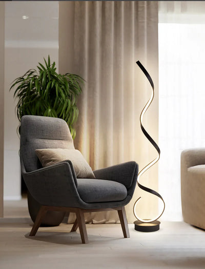 Lampa Podłogowa Sorelia | Nowoczesna Lampa Do Salonu Ściemnialne Led Z Pilotem