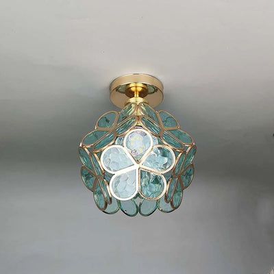 Nöfra | Artystyczna Szklana Lampa Sufitowa do Salonu i Sypialni
