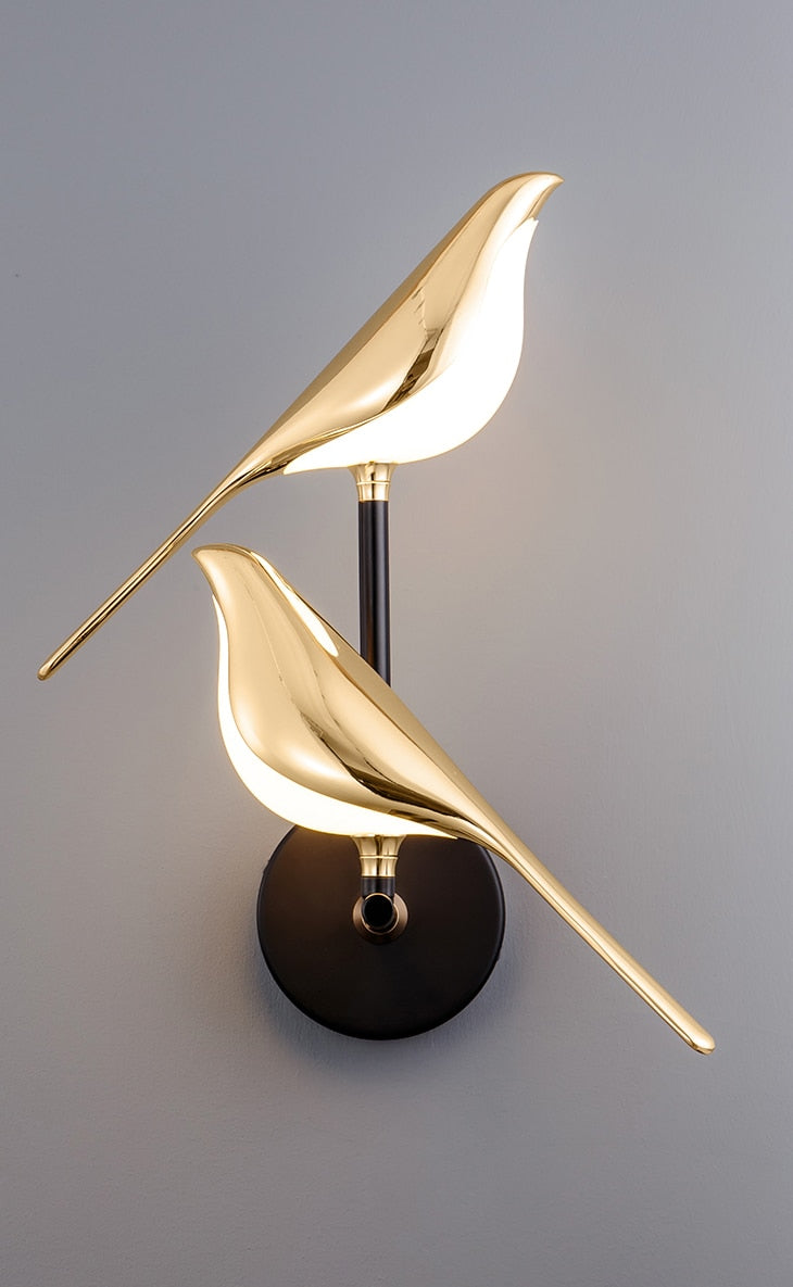 Bordik | Nowoczesna Lampa Ścienna Bird Do Salonu i Przedpokoju