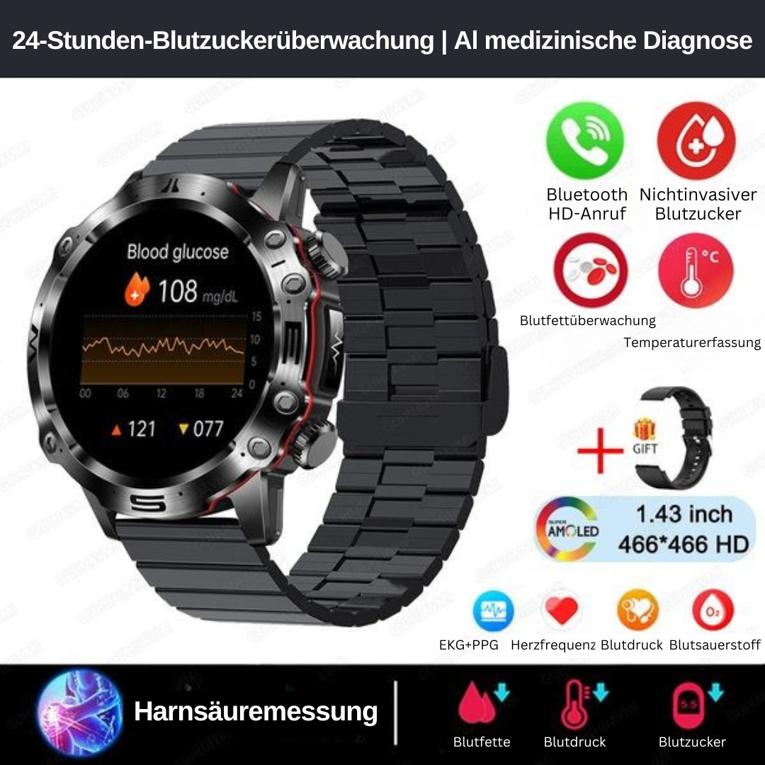Luke | Smartwatch z Funkcjami Aktywności i Powiadomień