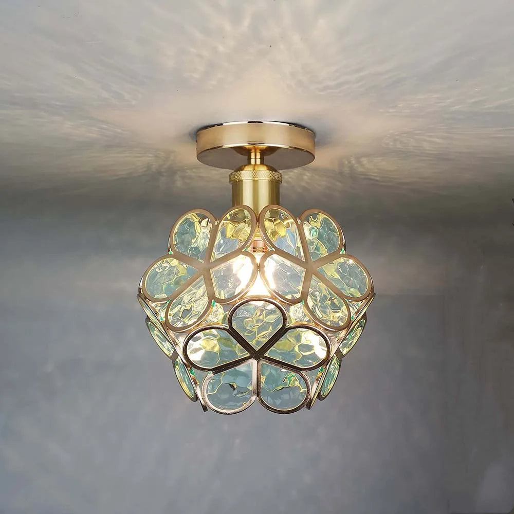 Nöfra | Artystyczna Szklana Lampa Sufitowa do Salonu i Sypialni