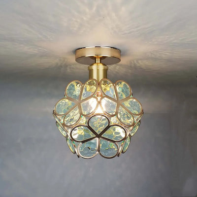 Nöfra | Artystyczna Szklana Lampa Sufitowa do Salonu i Sypialni
