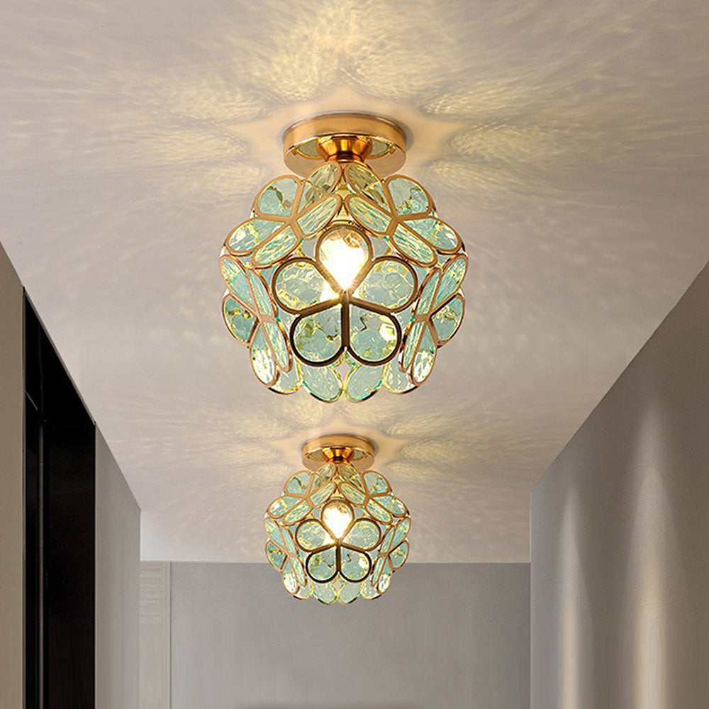 Nöfra | Artystyczna Szklana Lampa Sufitowa do Salonu i Sypialni