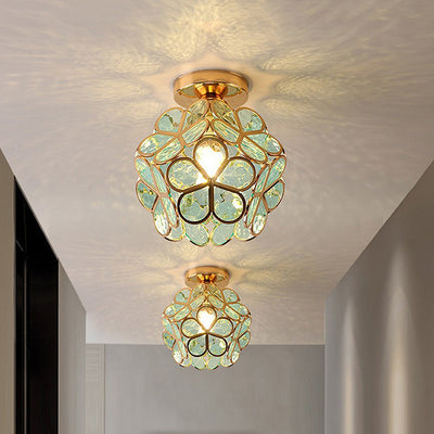 Nöfra | Artystyczna Szklana Lampa Sufitowa do Salonu i Sypialni