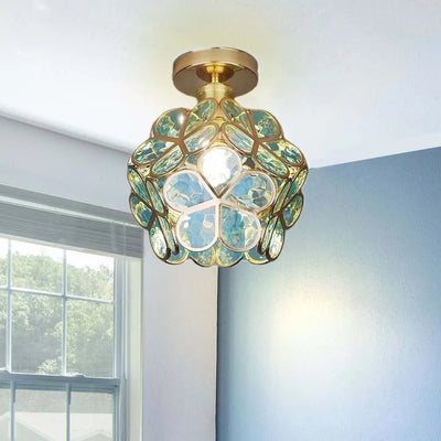 Nöfra | Artystyczna Szklana Lampa Sufitowa do Salonu i Sypialni