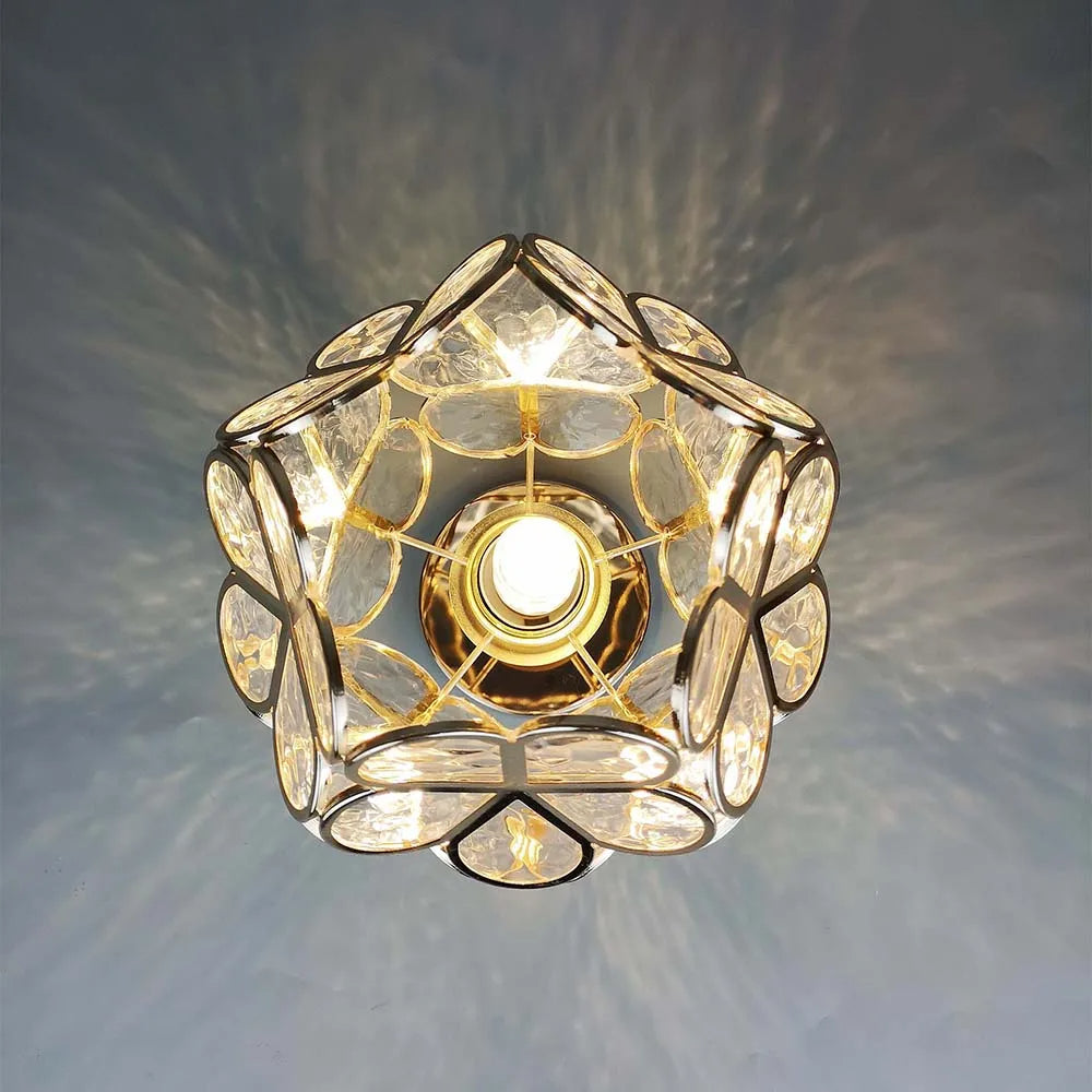 Nöfra | Artystyczna Szklana Lampa Sufitowa do Salonu i Sypialni