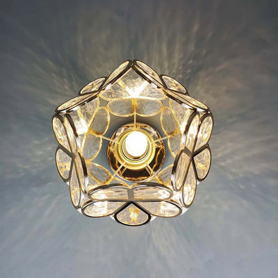 Nöfra | Artystyczna Szklana Lampa Sufitowa do Salonu i Sypialni