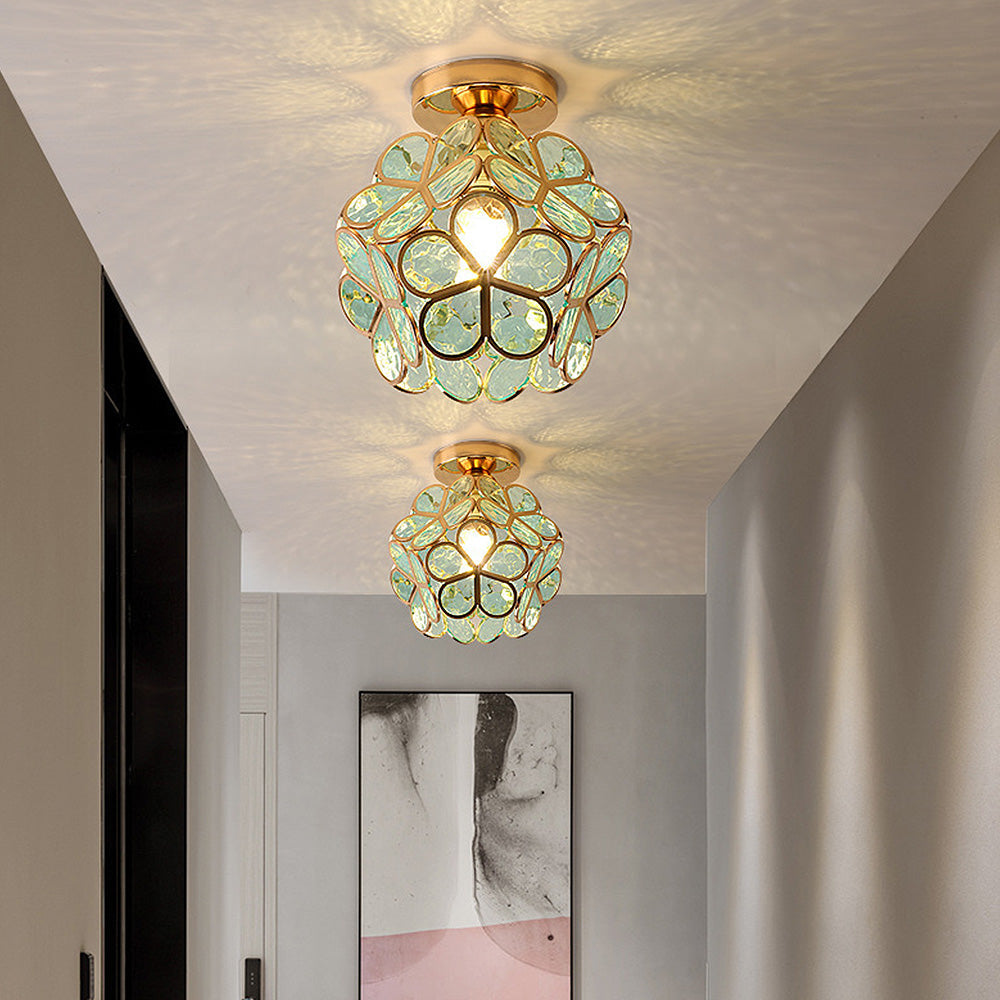 Nöfra | Artystyczna Szklana Lampa Sufitowa do Salonu i Sypialni