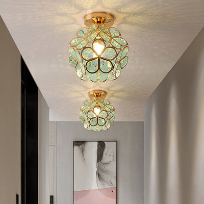 Nöfra | Artystyczna Szklana Lampa Sufitowa do Salonu i Sypialni