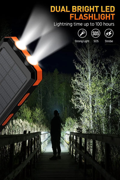 Dean Powerbank Solarny | Pro Z Wbudowaną Latarką Led