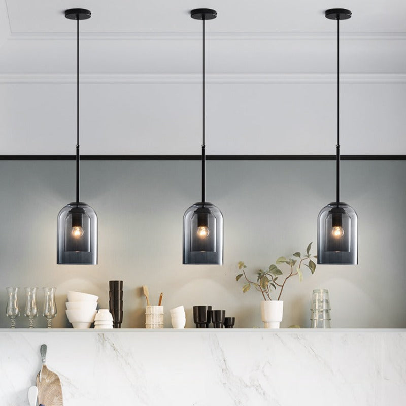 Belluno Lampa Wisząca | Elegancka Lampa Z Przezroczystego Szkła