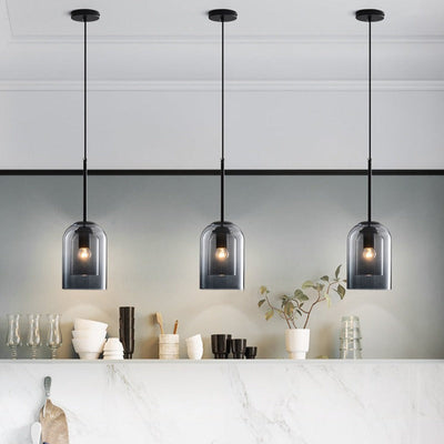 Belluno Lampa Wisząca | Elegancka Lampa Z Przezroczystego Szkła