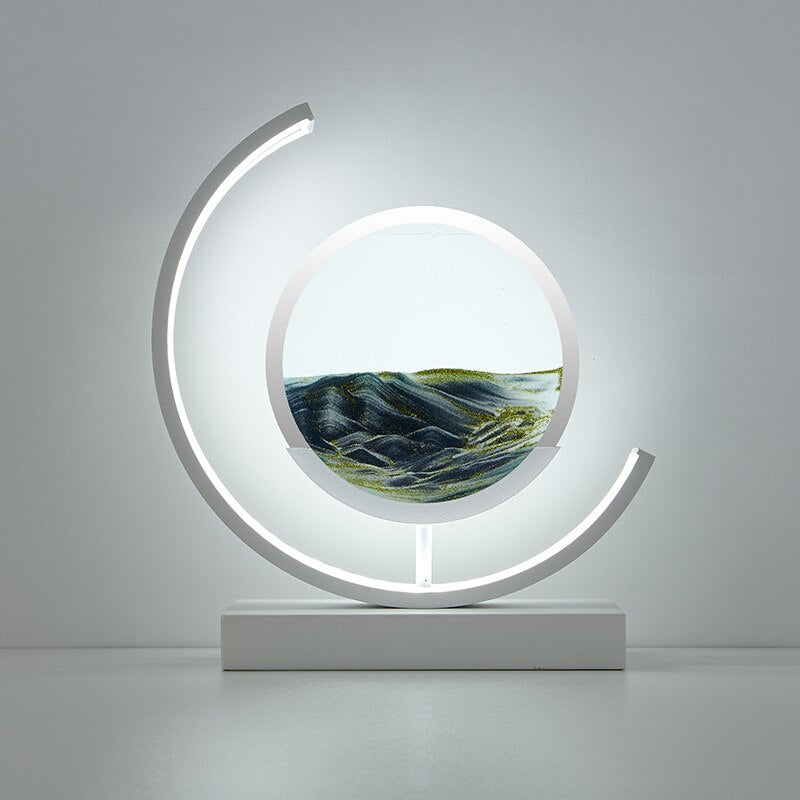 LuminPiask | Lampa Led z Ruchomym Piaskiem | Dekoracja Antystresowa