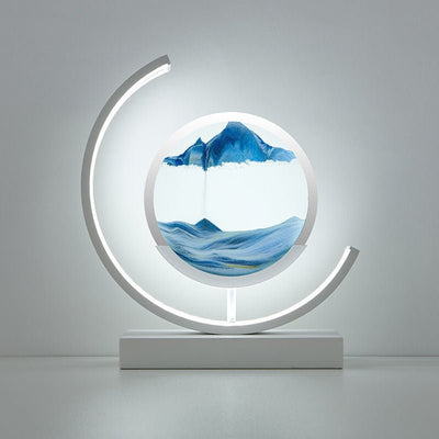 LuminPiask | Lampa Led z Ruchomym Piaskiem | Dekoracja Antystresowa