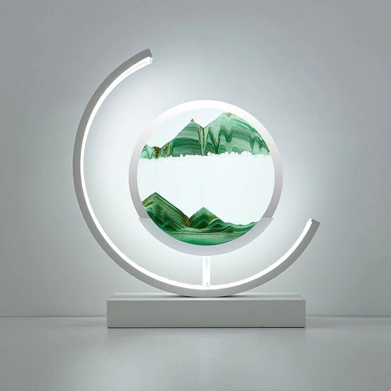 Lampa Z Piaskowym Krajobrazem | Dekoracyjna Lampa Led Ruchoma Sztuka