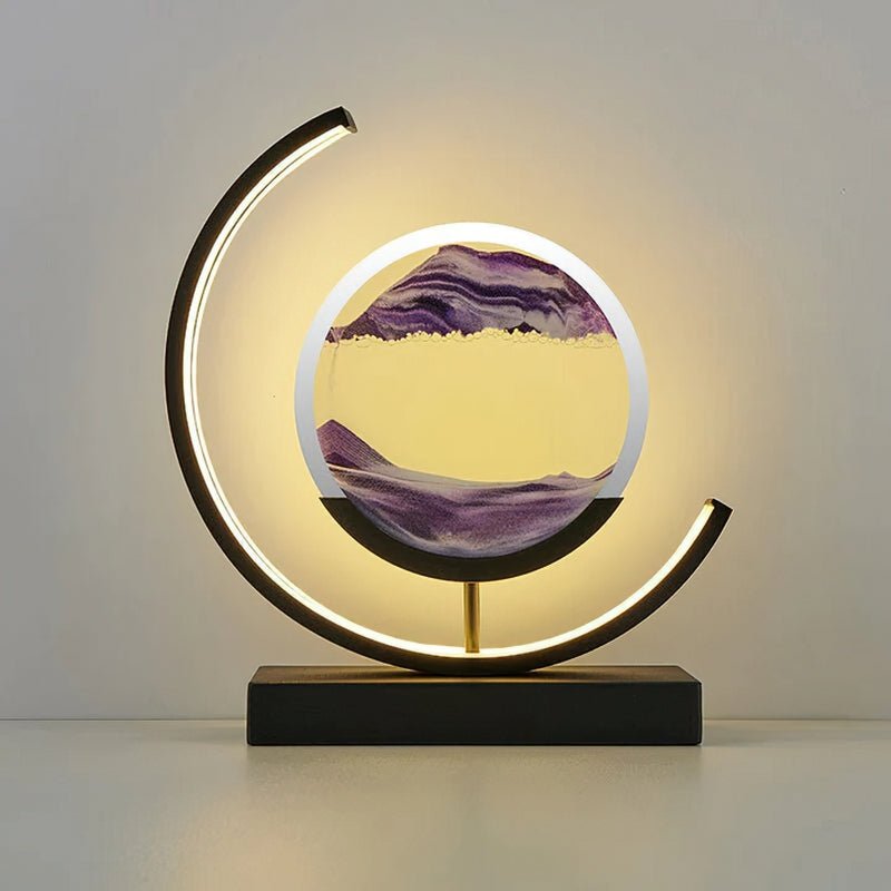 Lampa Z Piaskowym Krajobrazem | Dekoracyjna Lampa Led Ruchoma Sztuka