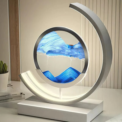 Lampa Z Piaskowym Krajobrazem | Dekoracyjna Lampa Led Ruchoma Sztuka