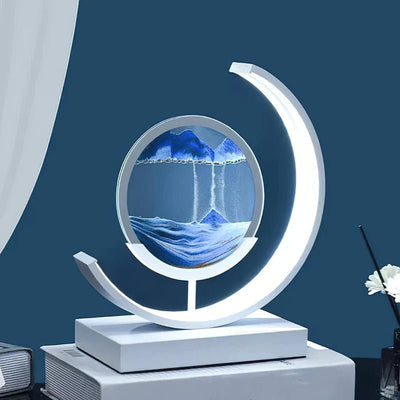 Lampa Z Piaskowym Krajobrazem | Dekoracyjna Lampa Led Ruchoma Sztuka