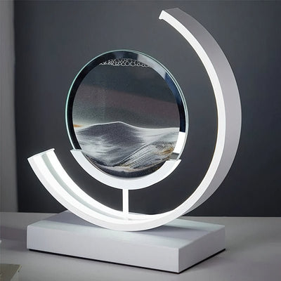 Lampa Z Piaskowym Krajobrazem | Dekoracyjna Lampa Led Ruchoma Sztuka