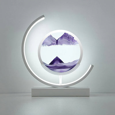 Lampa Z Piaskowym Krajobrazem | Dekoracyjna Lampa Led Ruchoma Sztuka